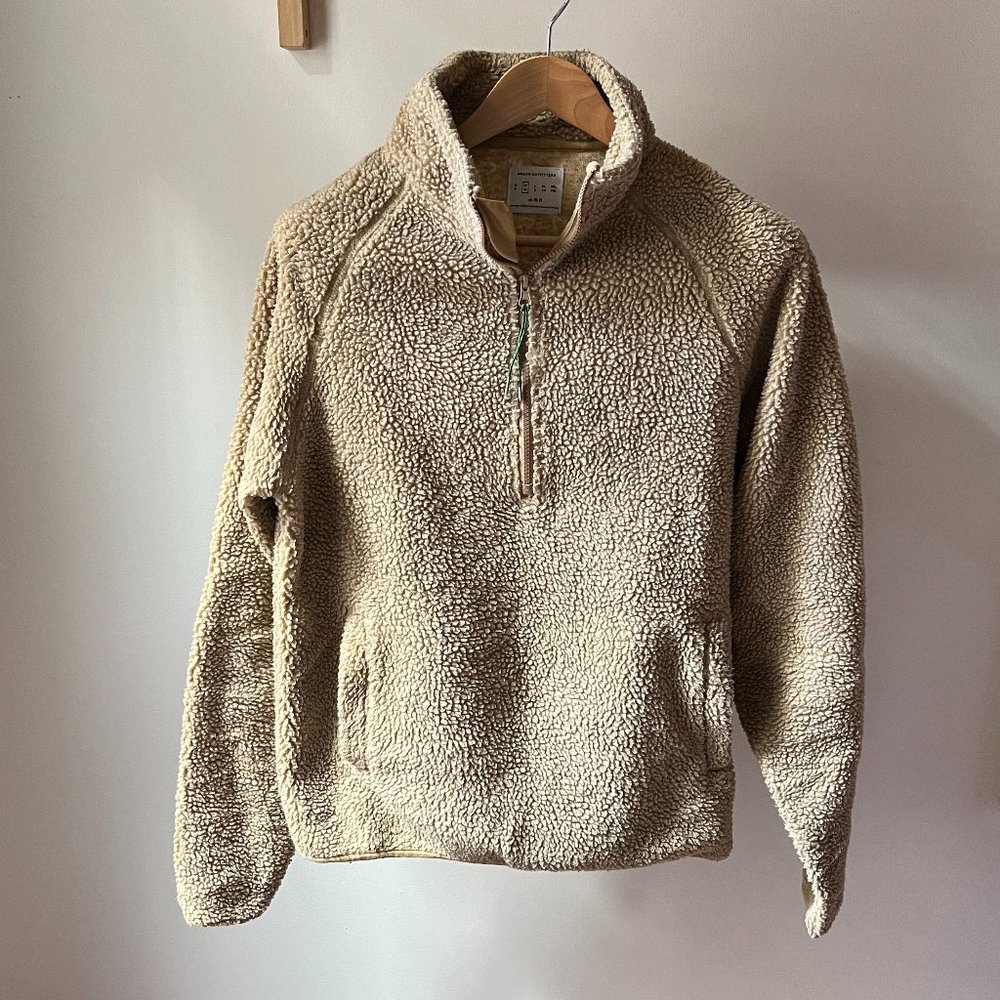 Urban Outfitters Fleece Sherpa Quarterzip Sweatshirt